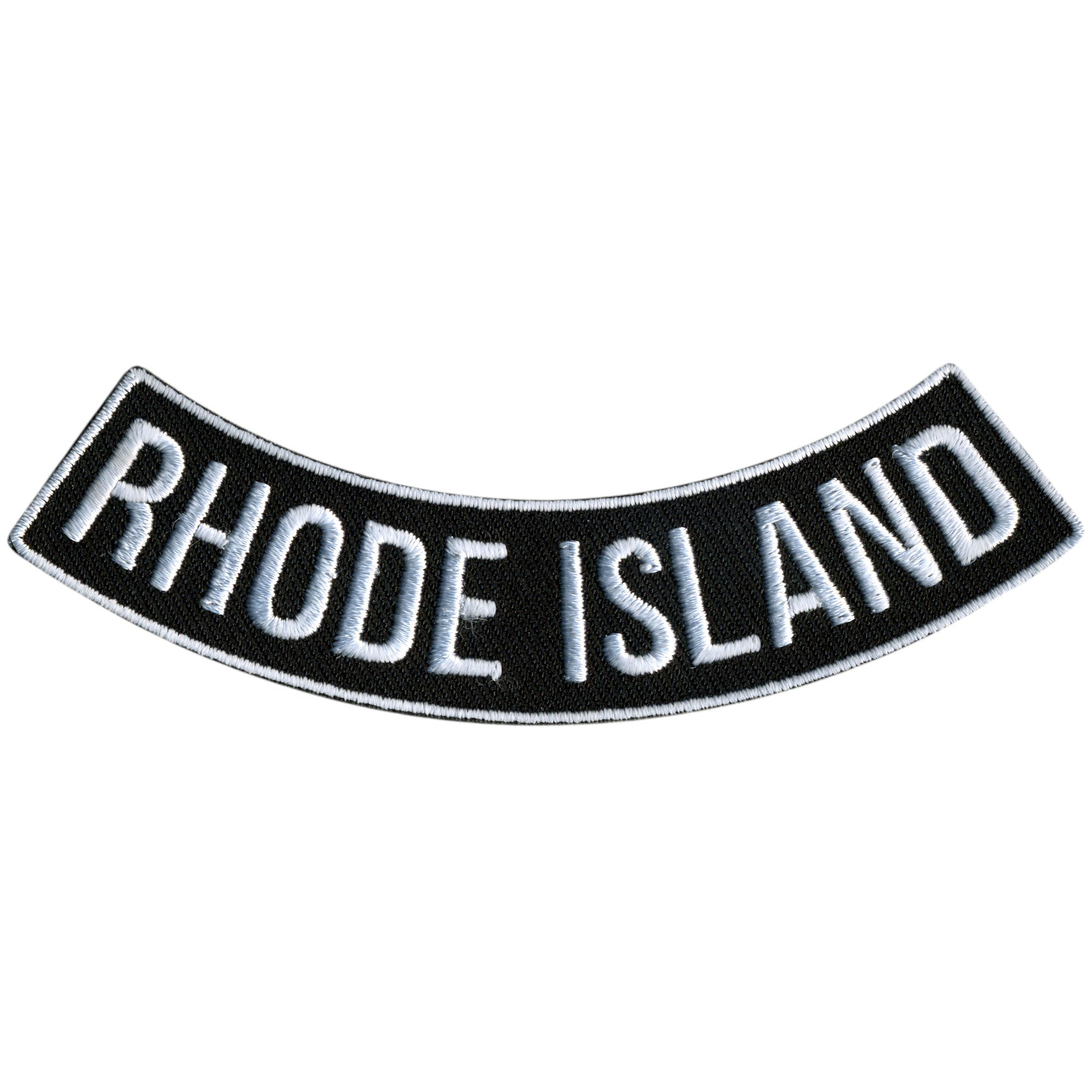 Rhode Island 4” X 1” Bottom Rocker Patch