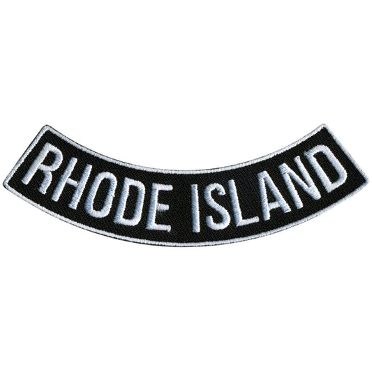 Rhode Island 4” X 1” Bottom Rocker Patch