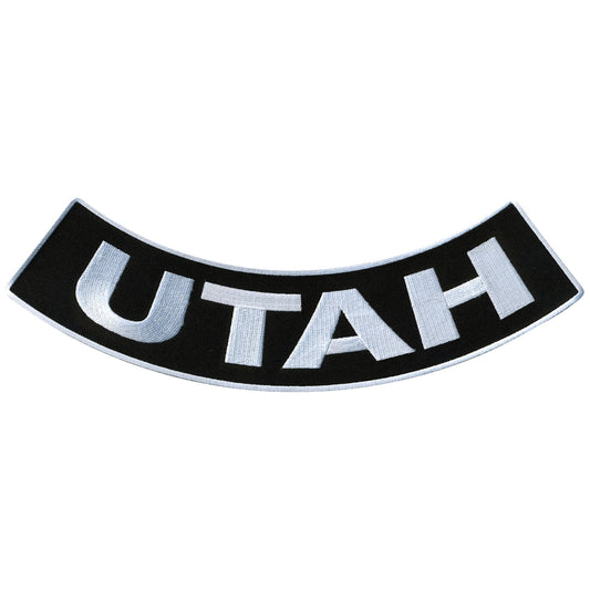 Utah 12” X 3” Bottom Rocker Patch