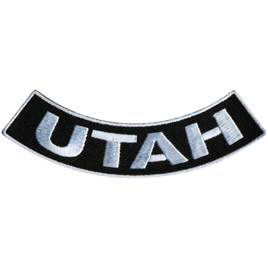 Utah 4” X 1” Bottom Rocker Patch