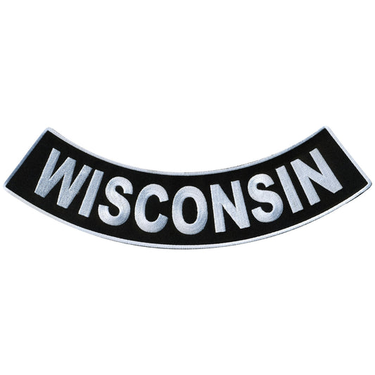 Wisconsin 12” X 3” Bottom Rocker Patch
