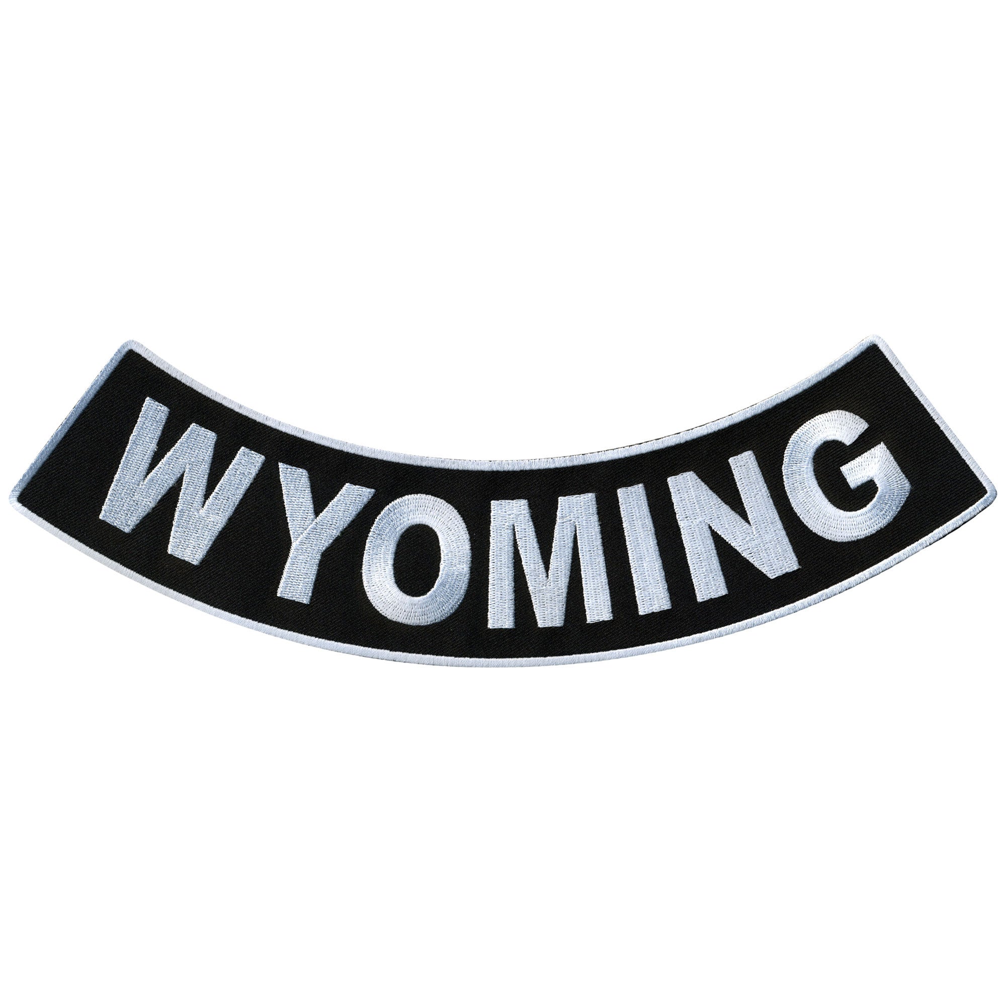 Wyoming 12” X 3” Bottom Rocker Patch