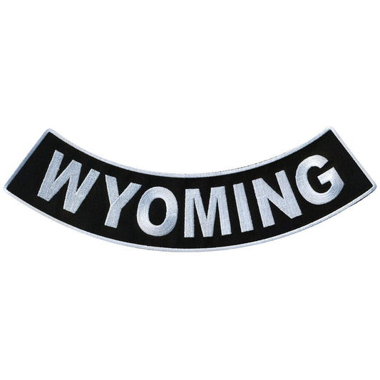 Wyoming 12” X 3” Bottom Rocker Patch
