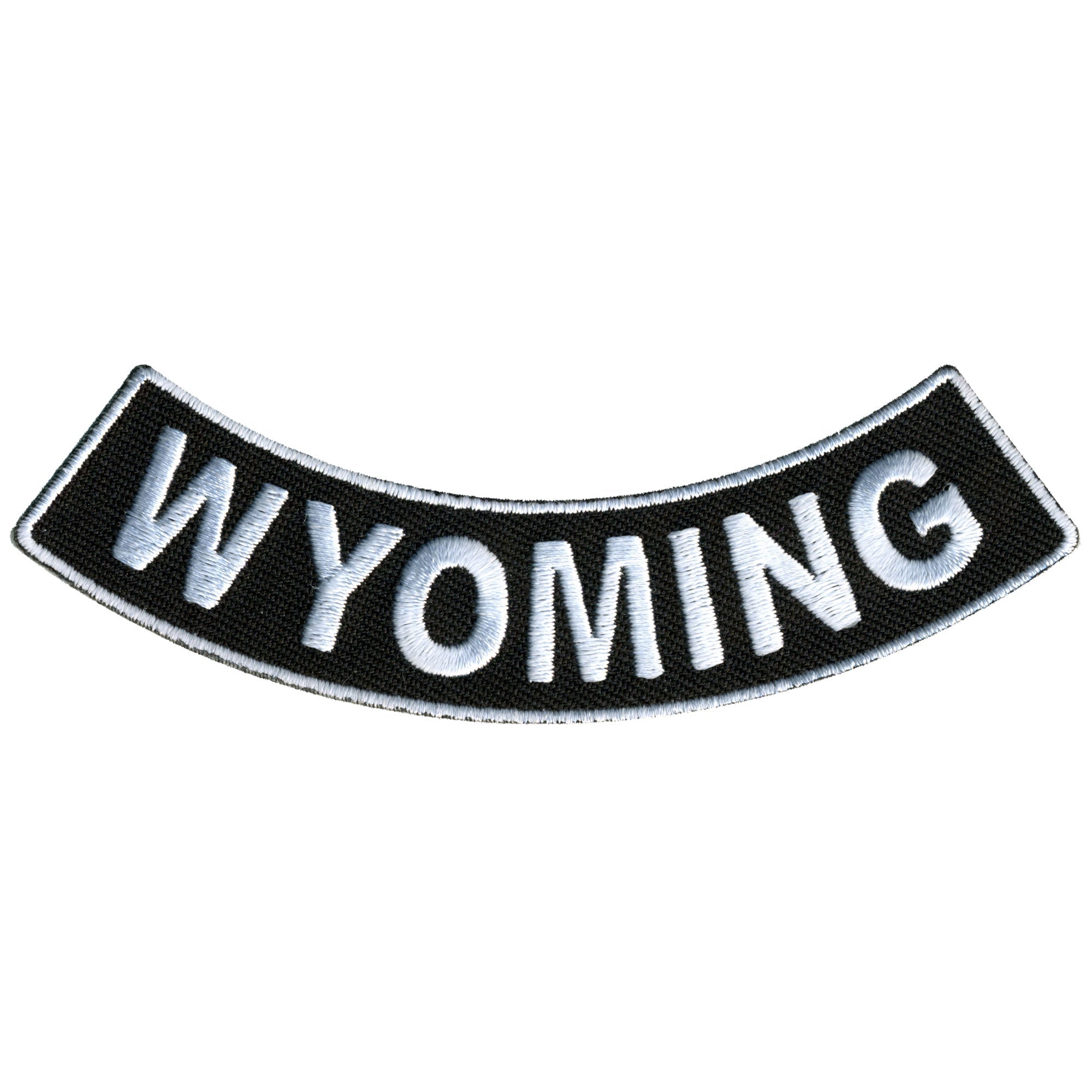 Wyoming 4” X 1” Bottom Rocker Patch