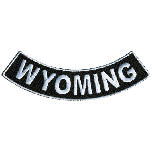 Wyoming 4” X 1” Bottom Rocker Patch