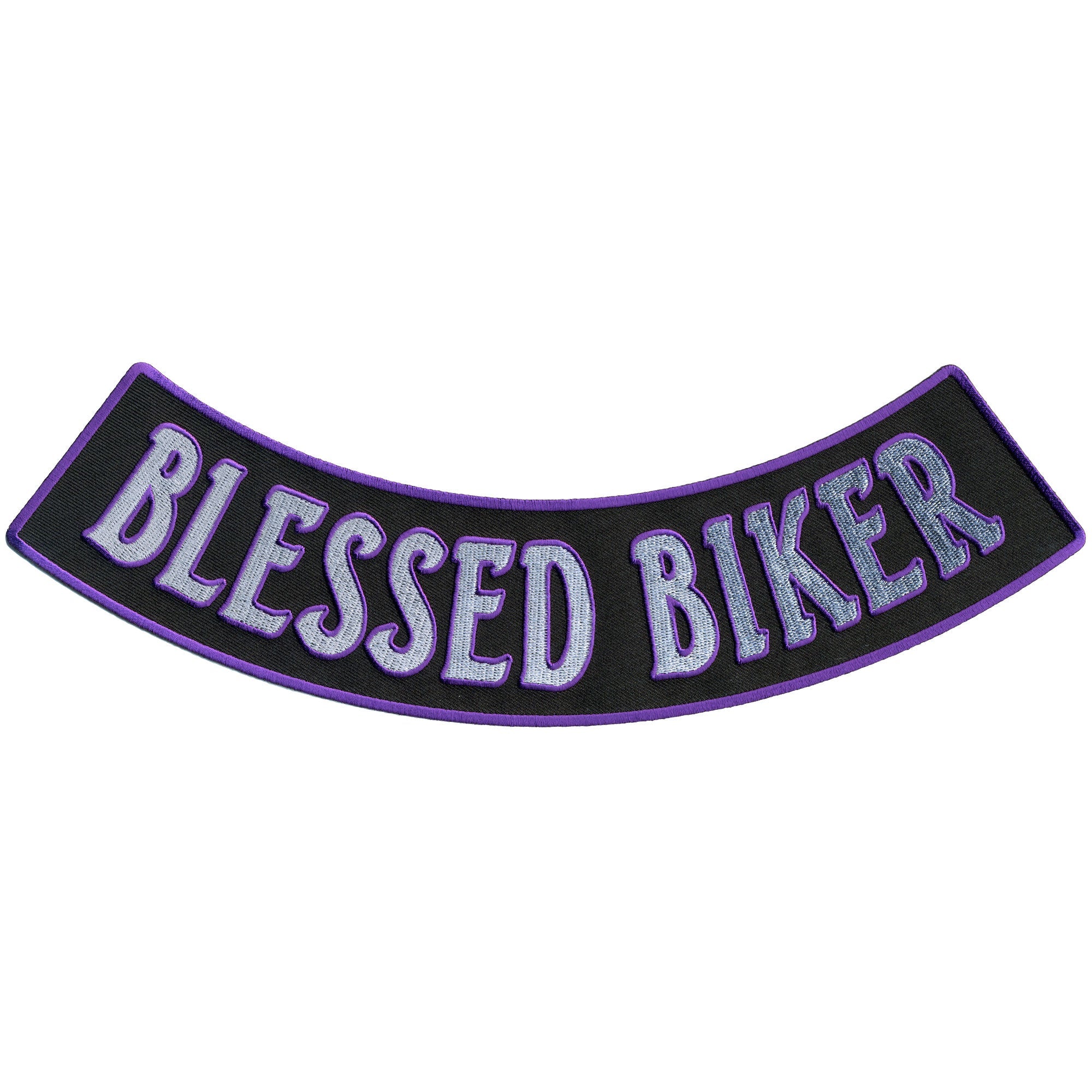 Blessed Biker 12” X 3” Bottom Rocker Patch