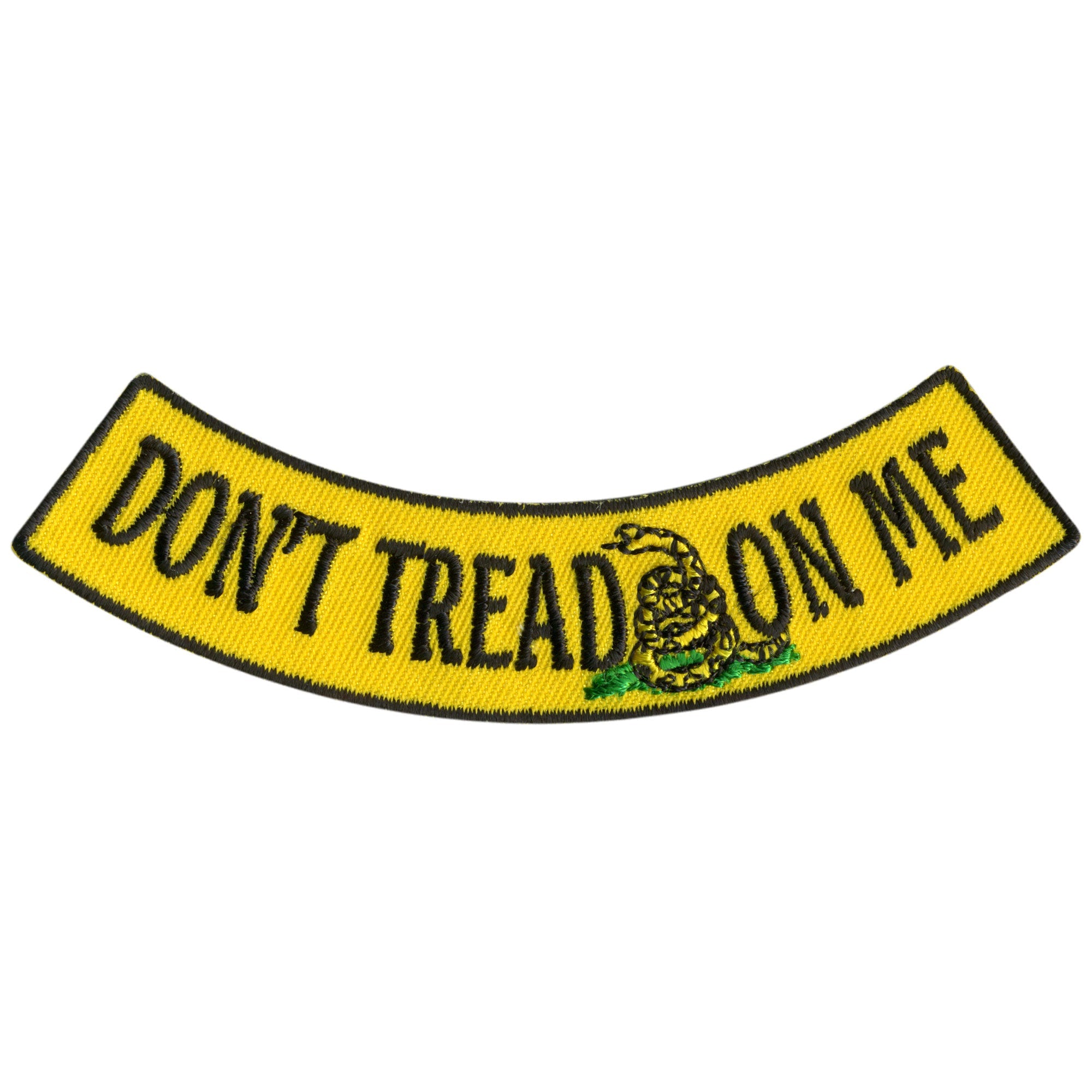 Don't Tread On Me 4” X 1” Bottom Rocker Patch