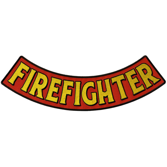 Firefighter 12” X 3” Bottom Rocker Patch