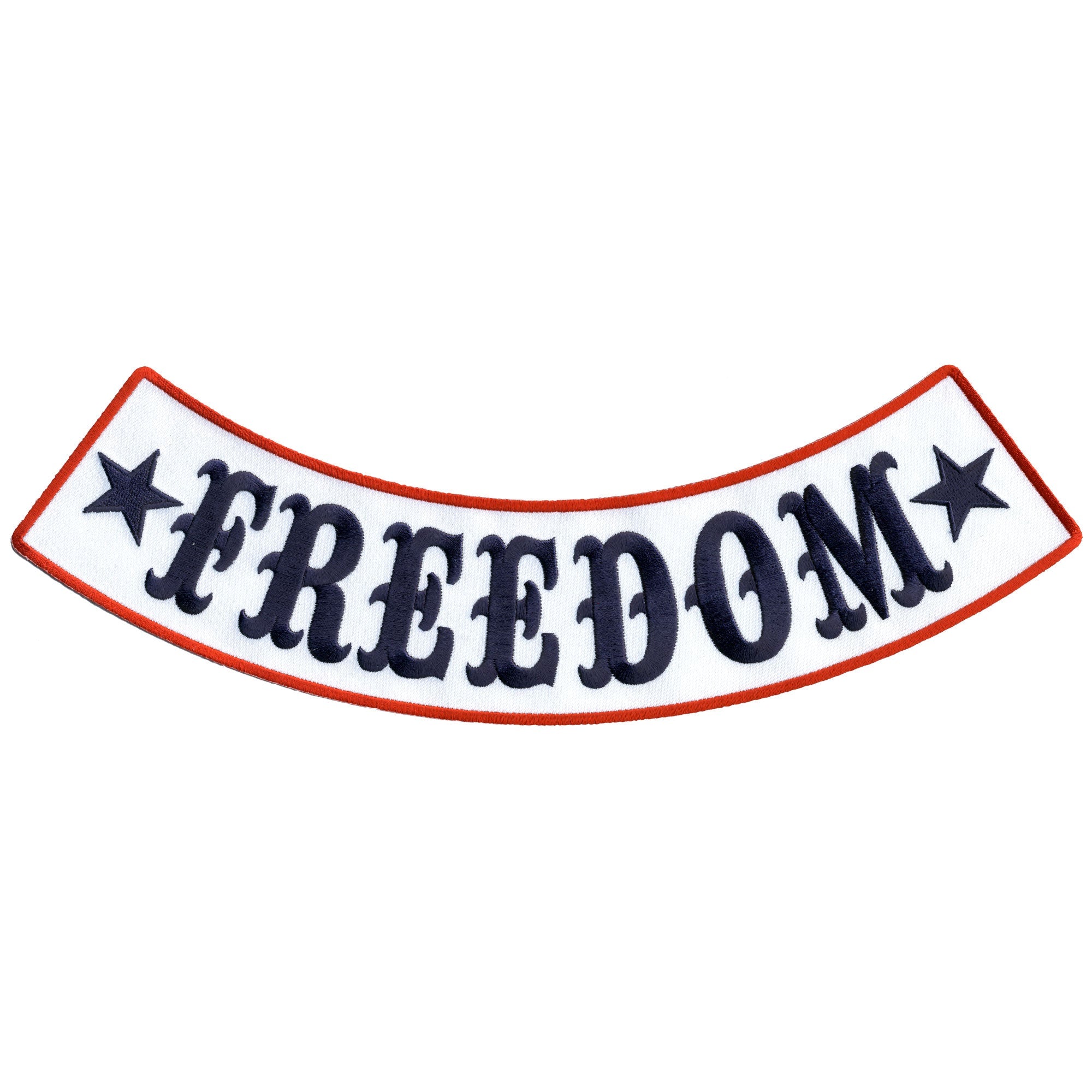 Freedom 12” X 3” Bottom Rocker Patch