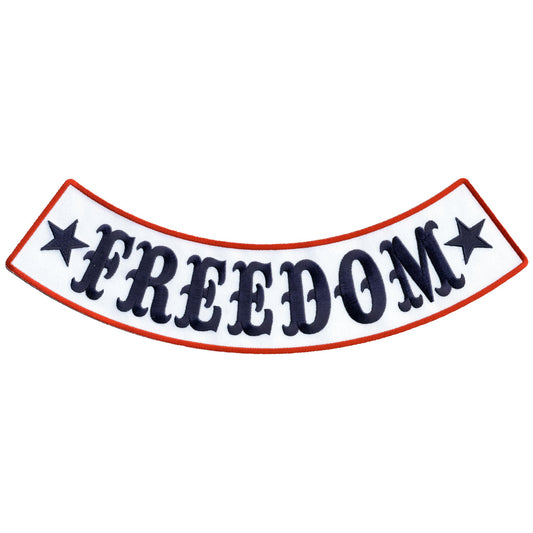 Freedom 12” X 3” Bottom Rocker Patch
