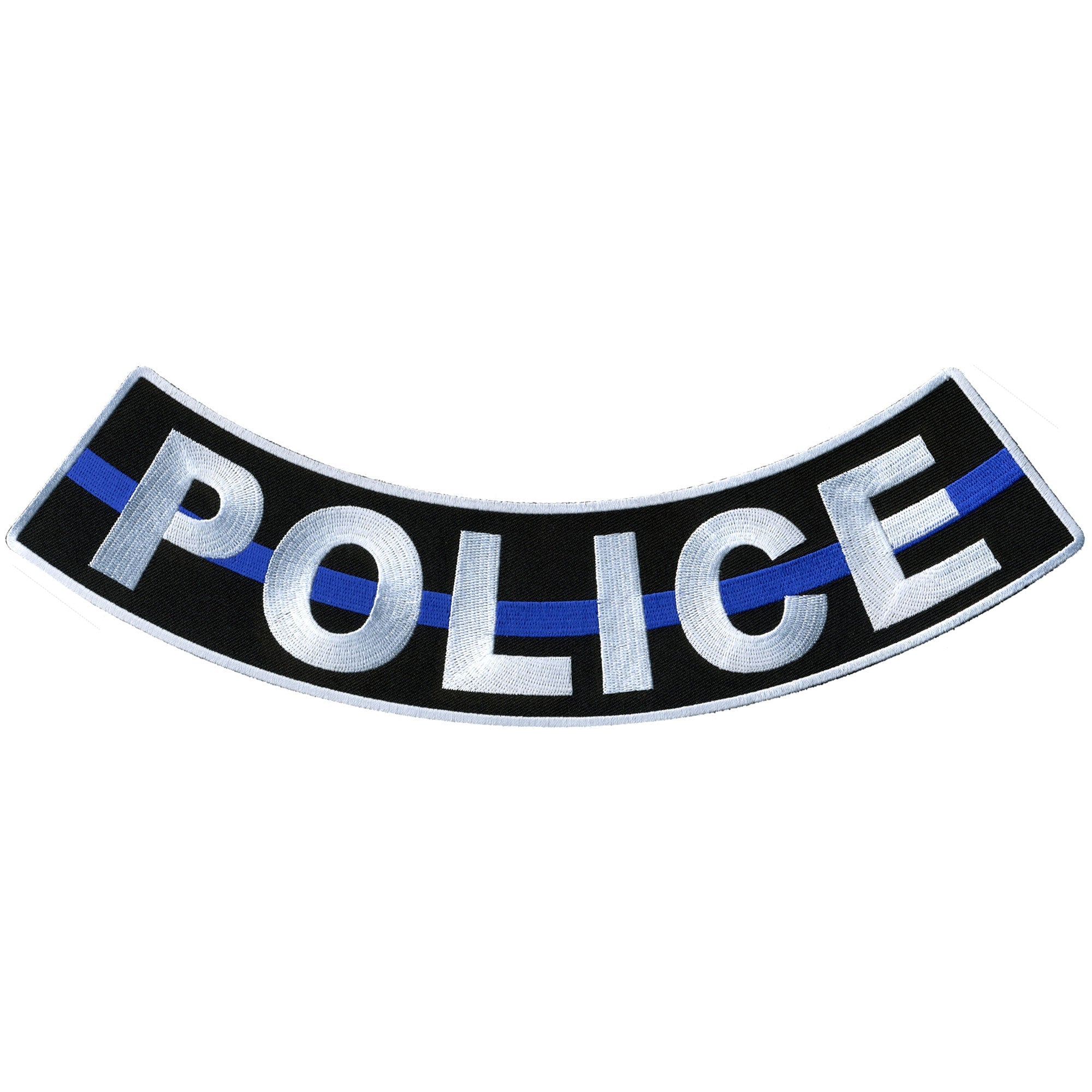 Police 12” X 3” Bottom Rocker Patch