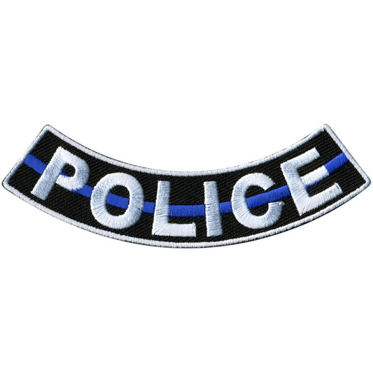 Police 4” X 1” Bottom Rocker Patch