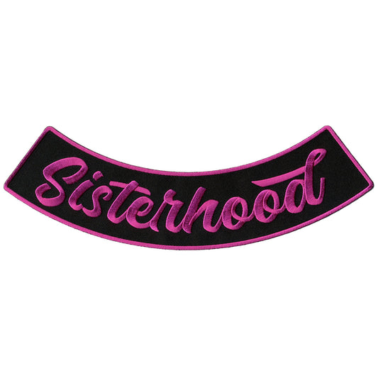 Sisterhood 10” X 2” Bottom Rocker Patch