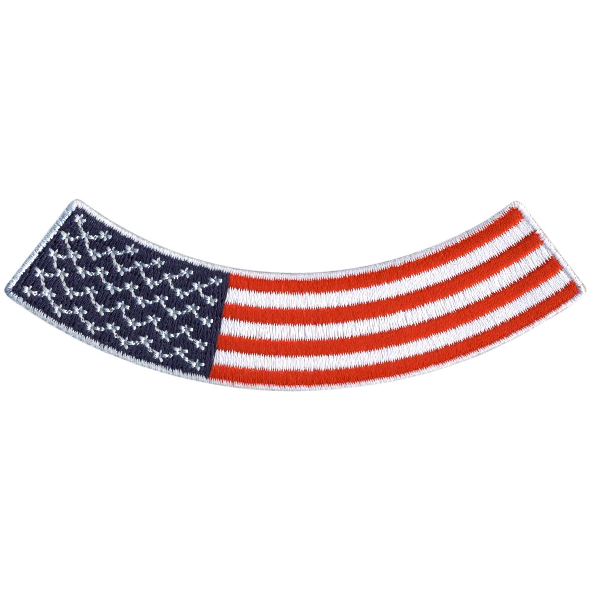 American Flag 4” X 1” Bottom Rocker Patch