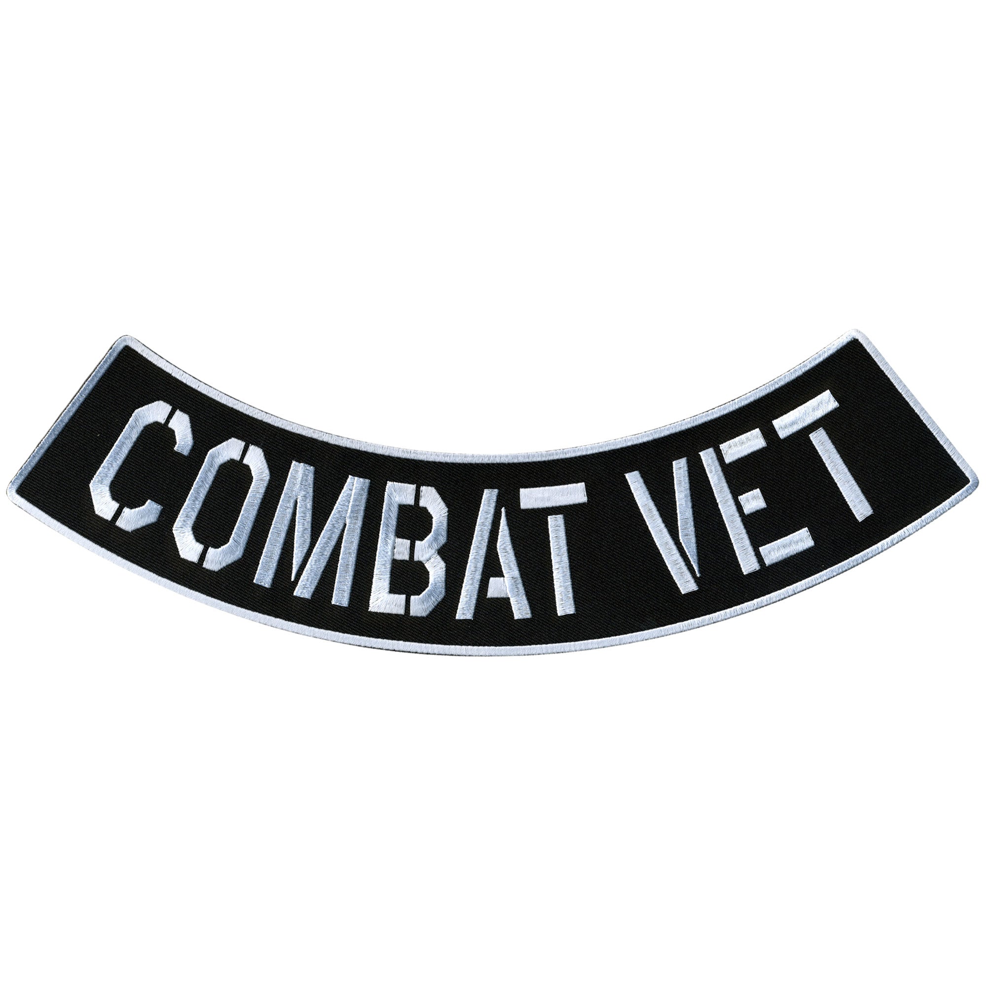 Combat Vet 12” X 3” Bottom Rocker Patch