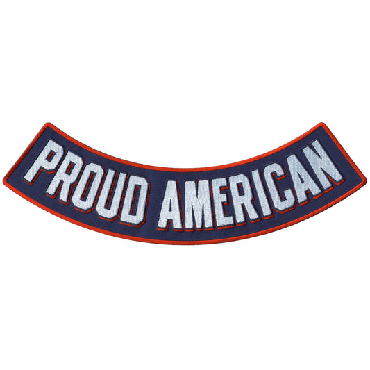 Proud American 12" x 3"  Bottom Rocker Patch
