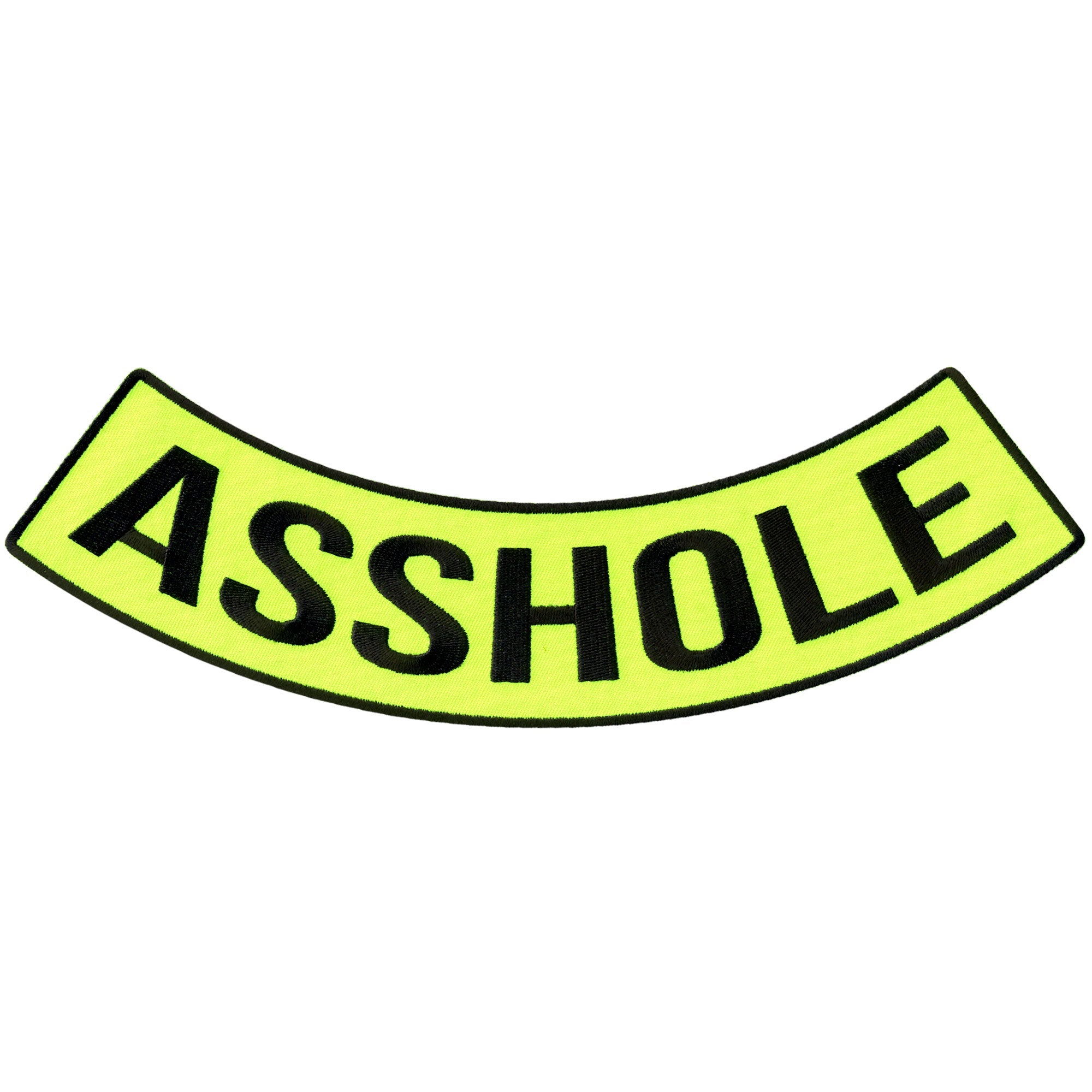 Asshole 12” X 3” Bottom Rocker Patch