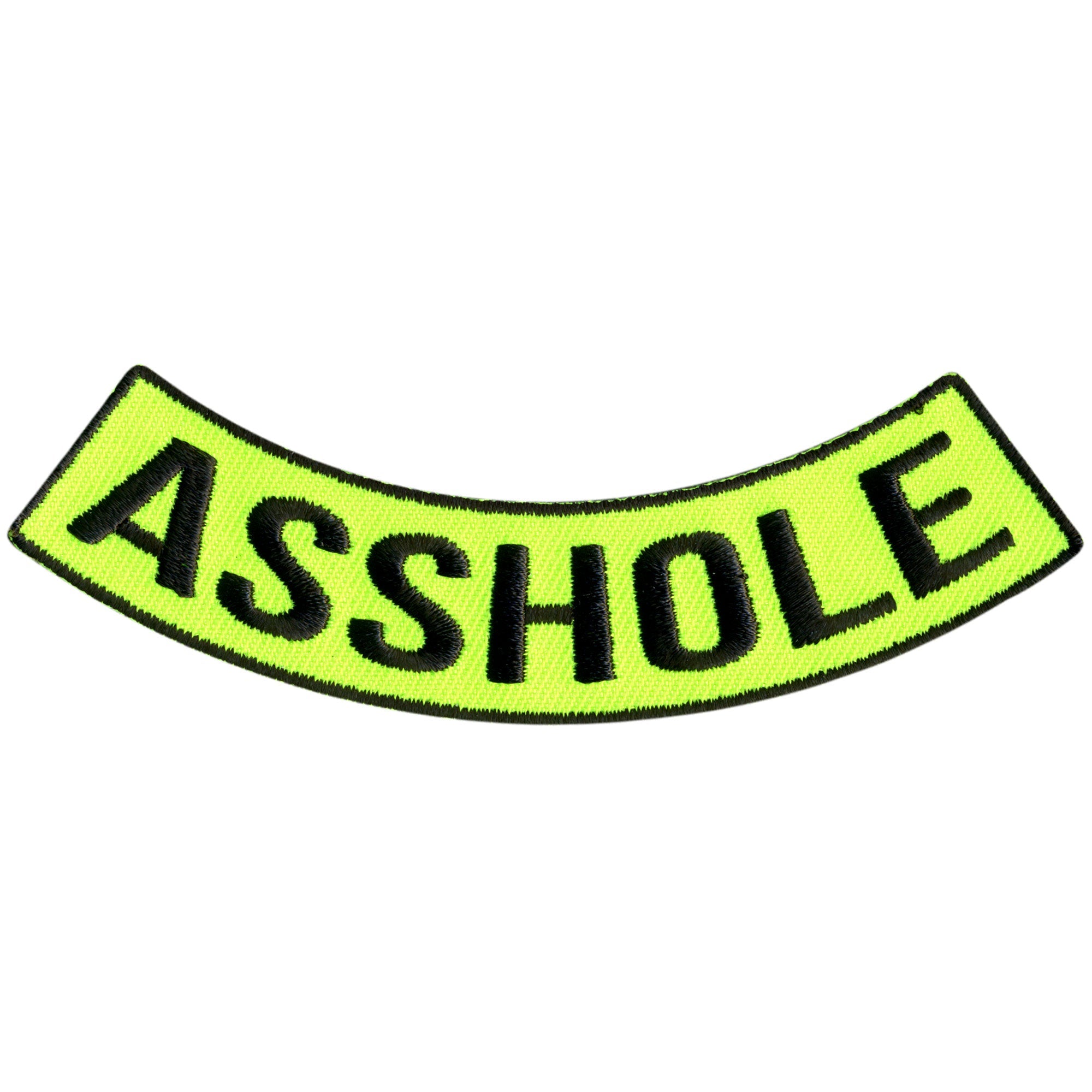 Asshole 4” X 1” Bottom Rocker Patch