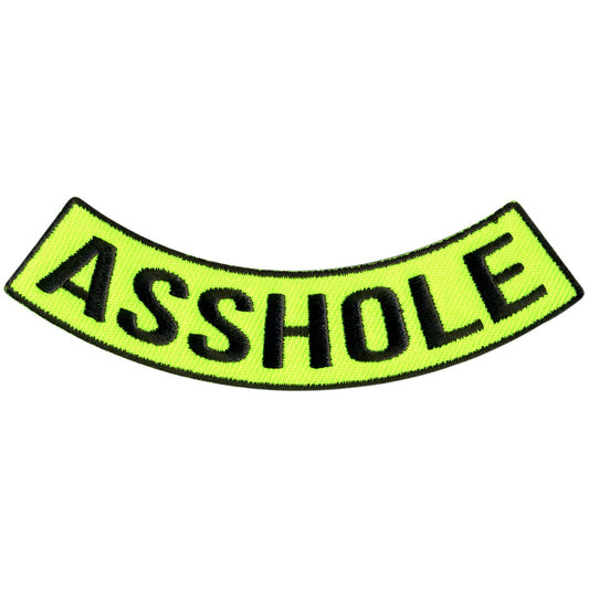 Asshole 4” X 1” Bottom Rocker Patch