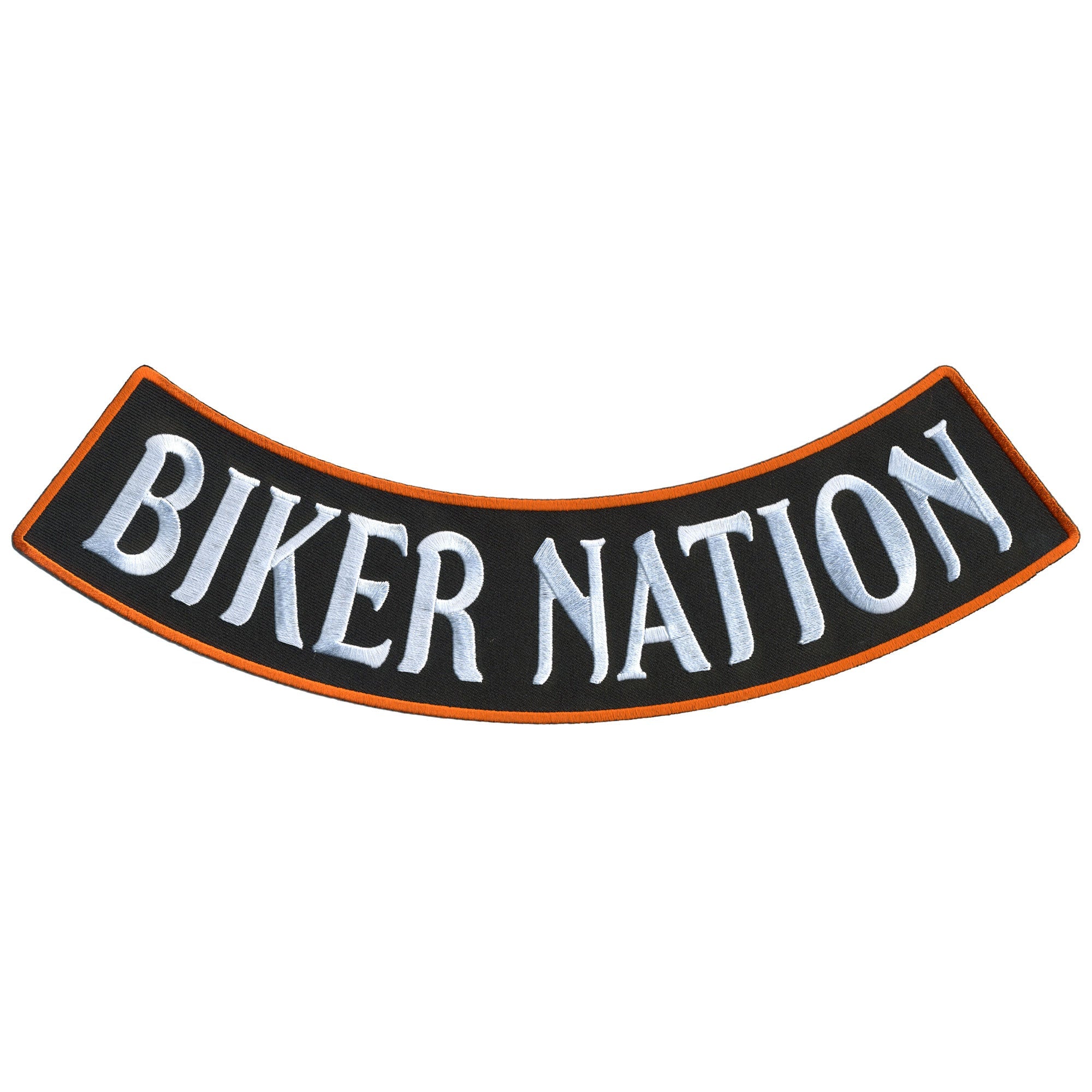 Biker Nation 12” X 3” Bottom Rocker Patch