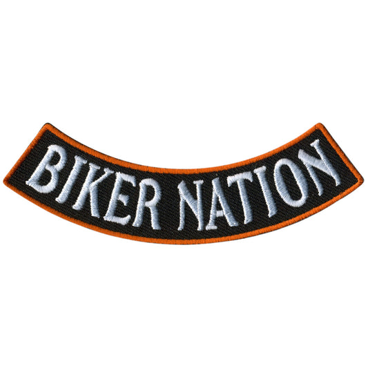 Biker Nation 4” X 1” Bottom Rocker Patch