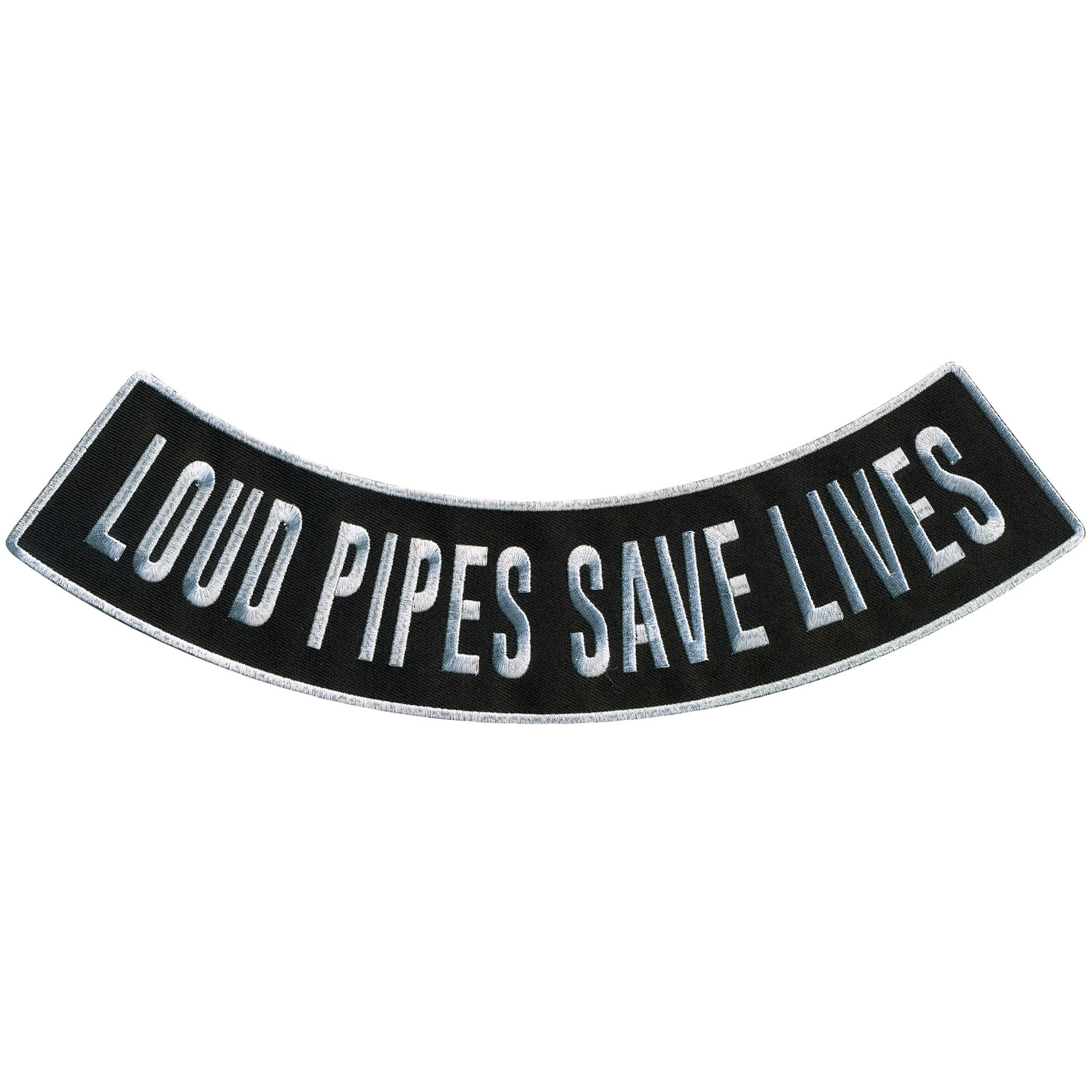 Loud Pipes 12” X 3” Bottom Rocker Patch