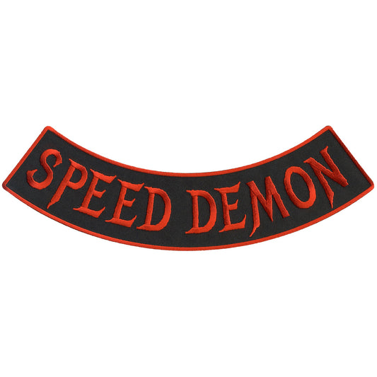 Speed Demon 12” X 3” Bottom Rocker Patch