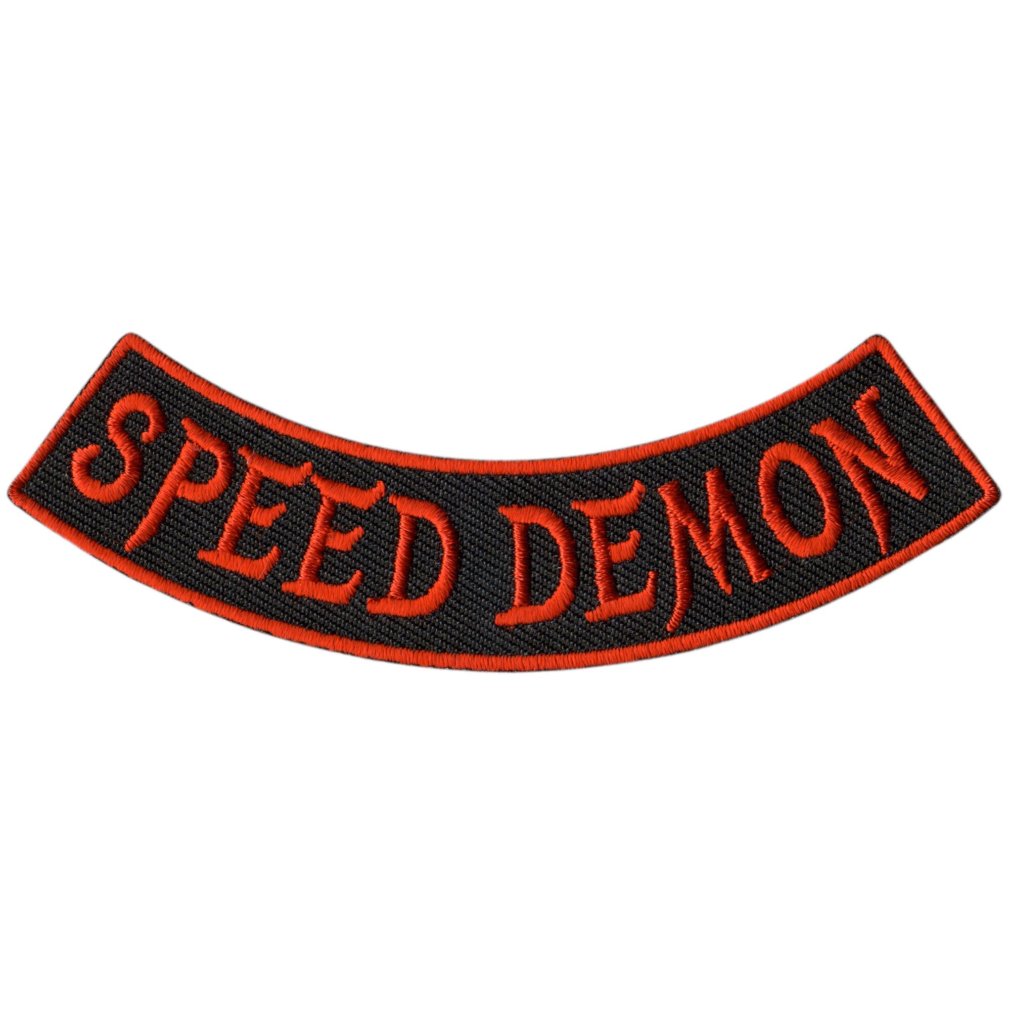 Speed Demon 4” X 1” Bottom Rocker Patch
