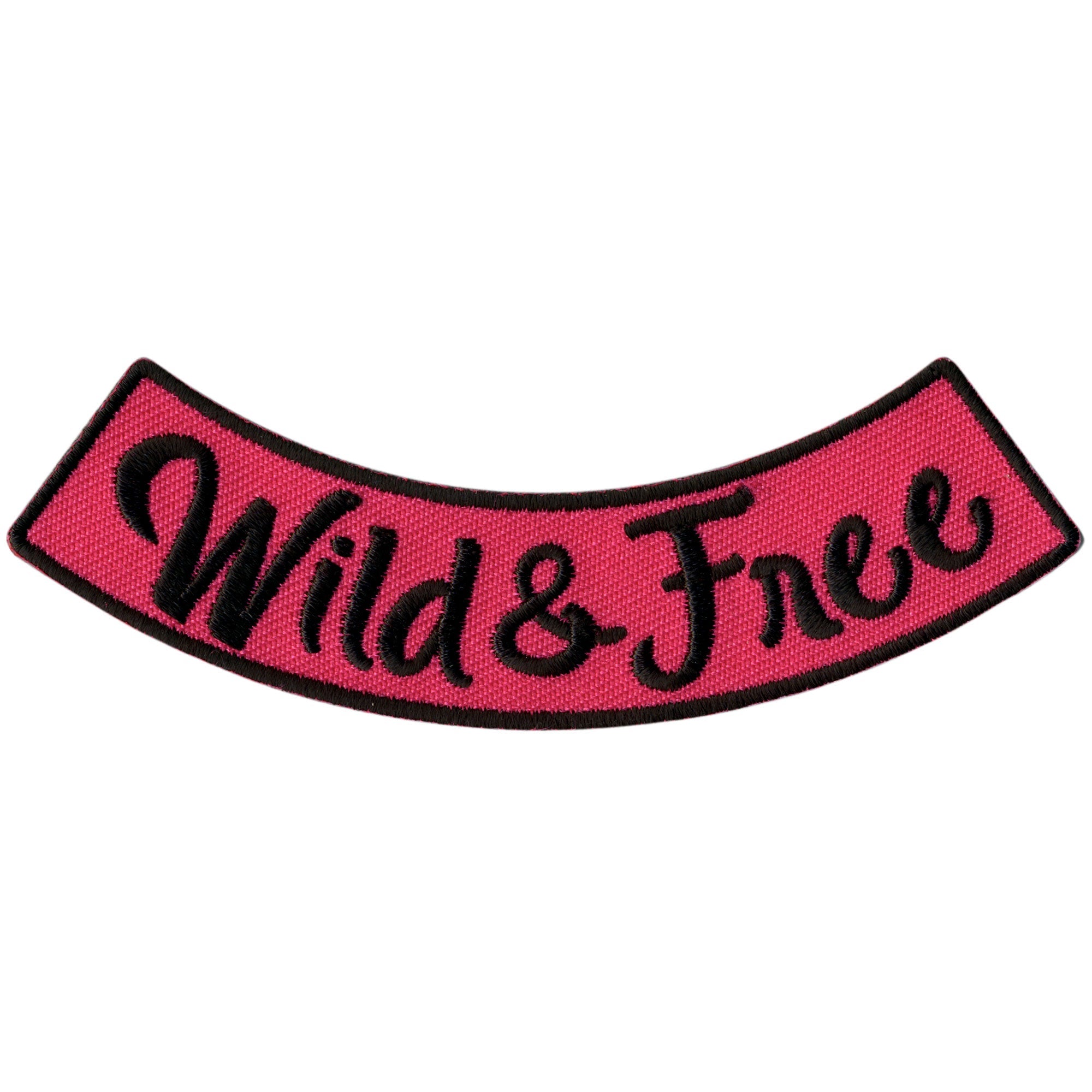 Wild & Free 4” X 1” Bottom Rocker Patch