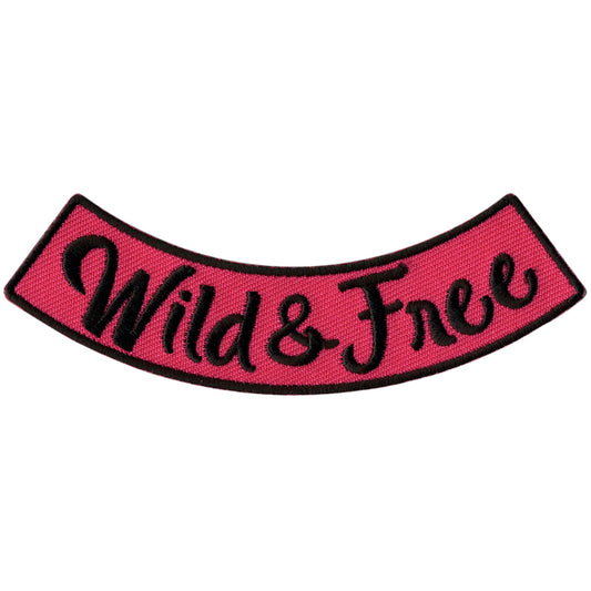 Wild & Free 4” X 1” Bottom Rocker Patch