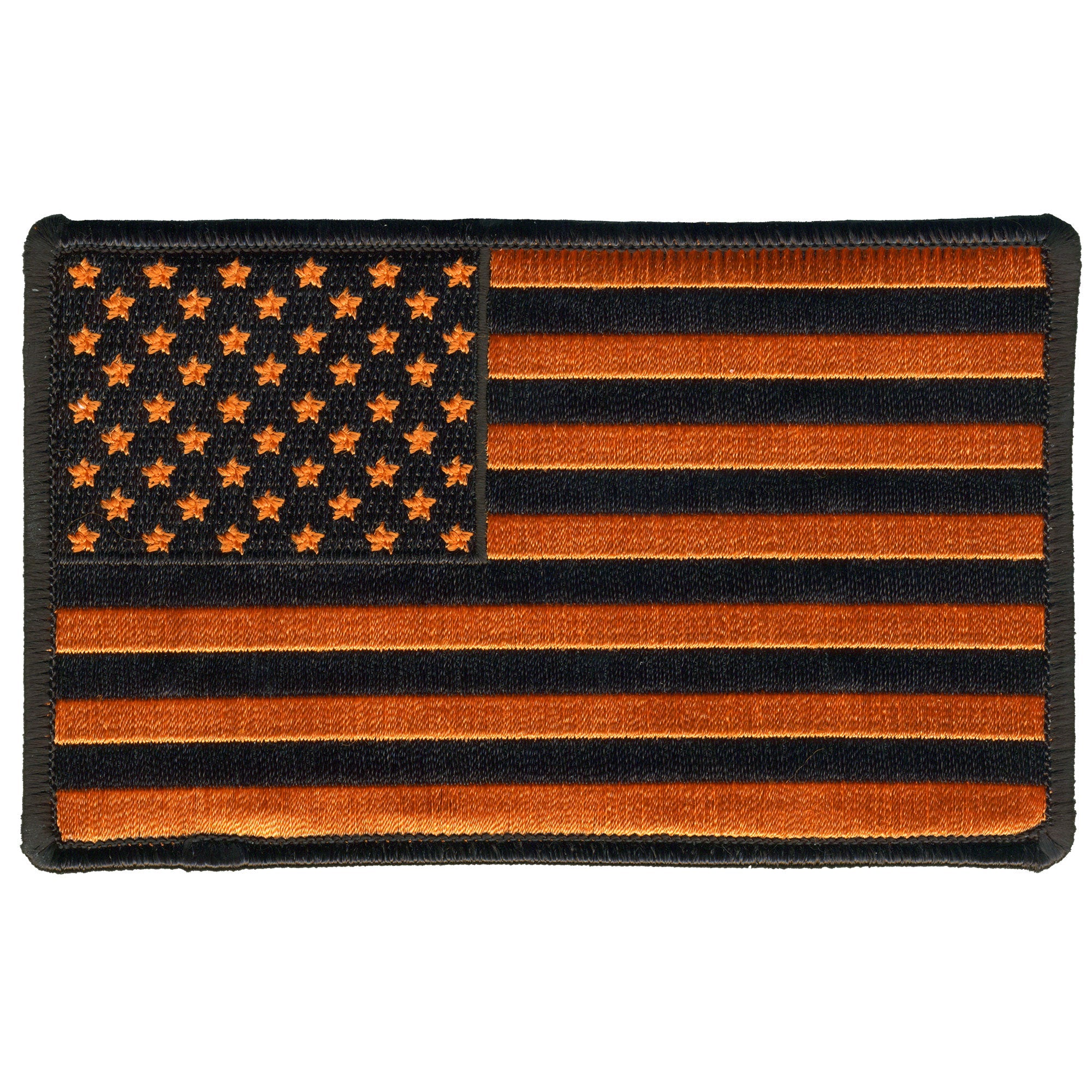 USA Orange Flag Patch 5" x "5