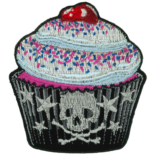 Cupcake Skull 3.25" Patch