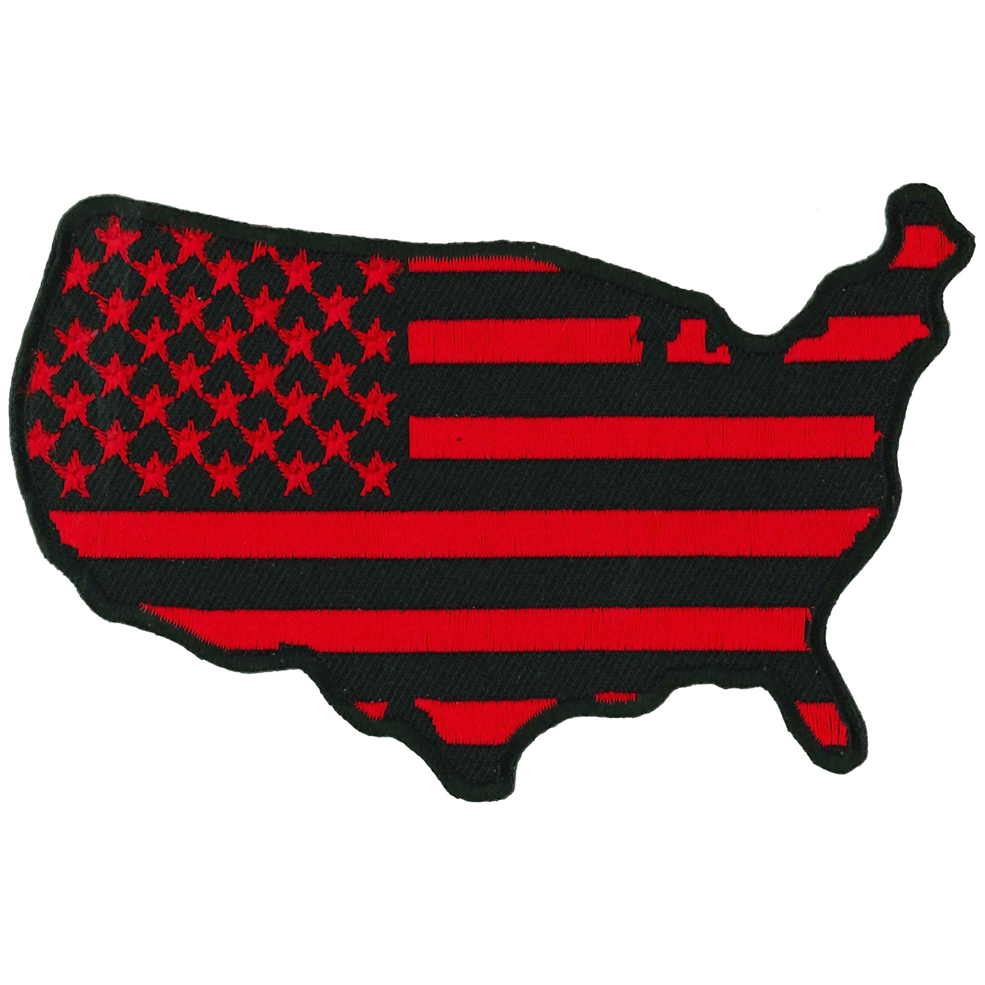 Red Country Flag 4" Patch