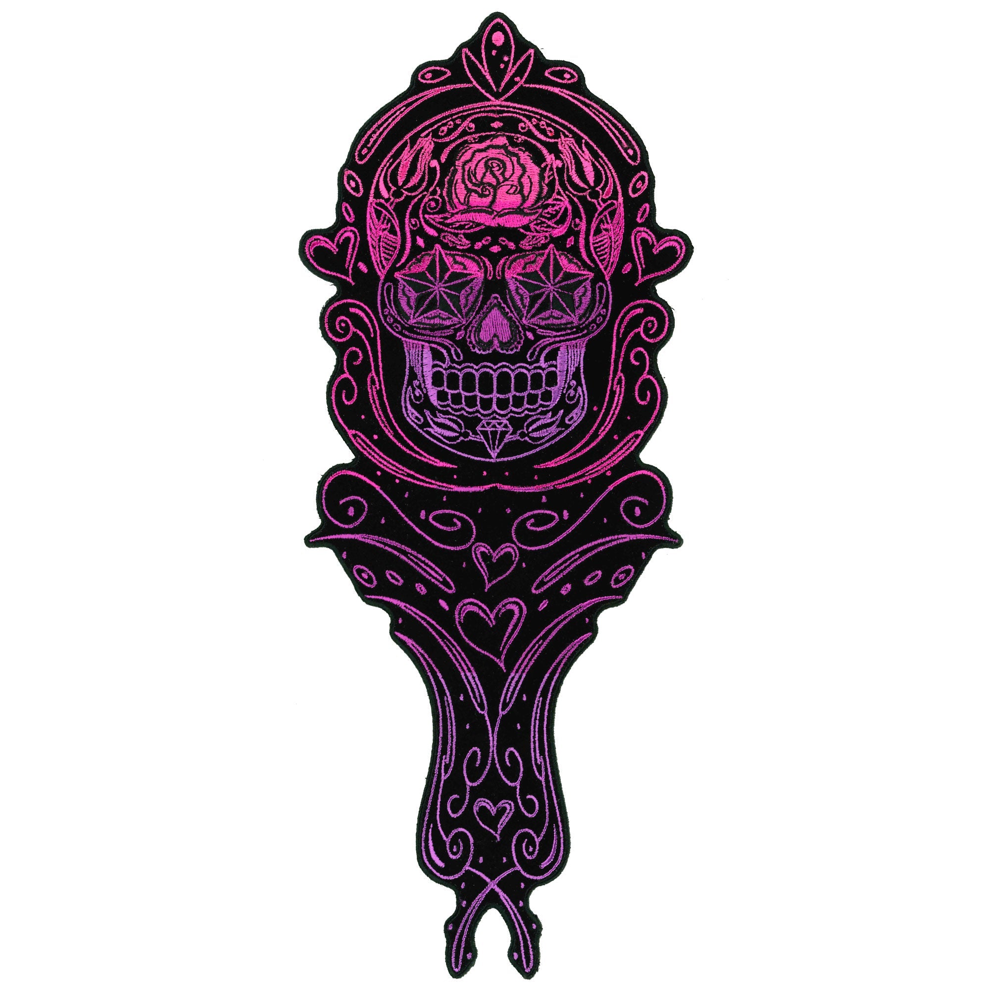 Tall Sugar Skull 5" Patch