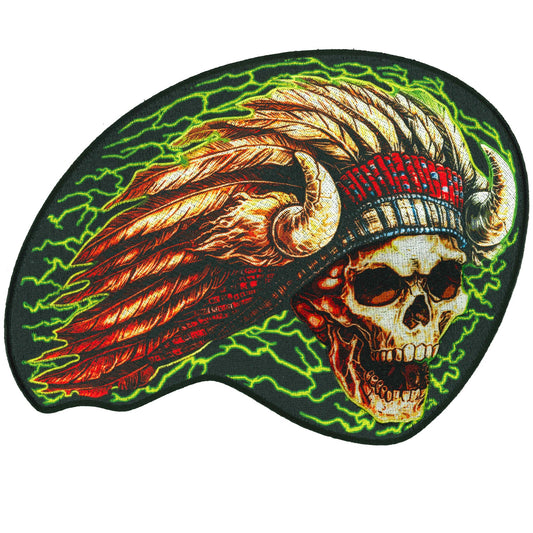 Chief Skull 10" Patch