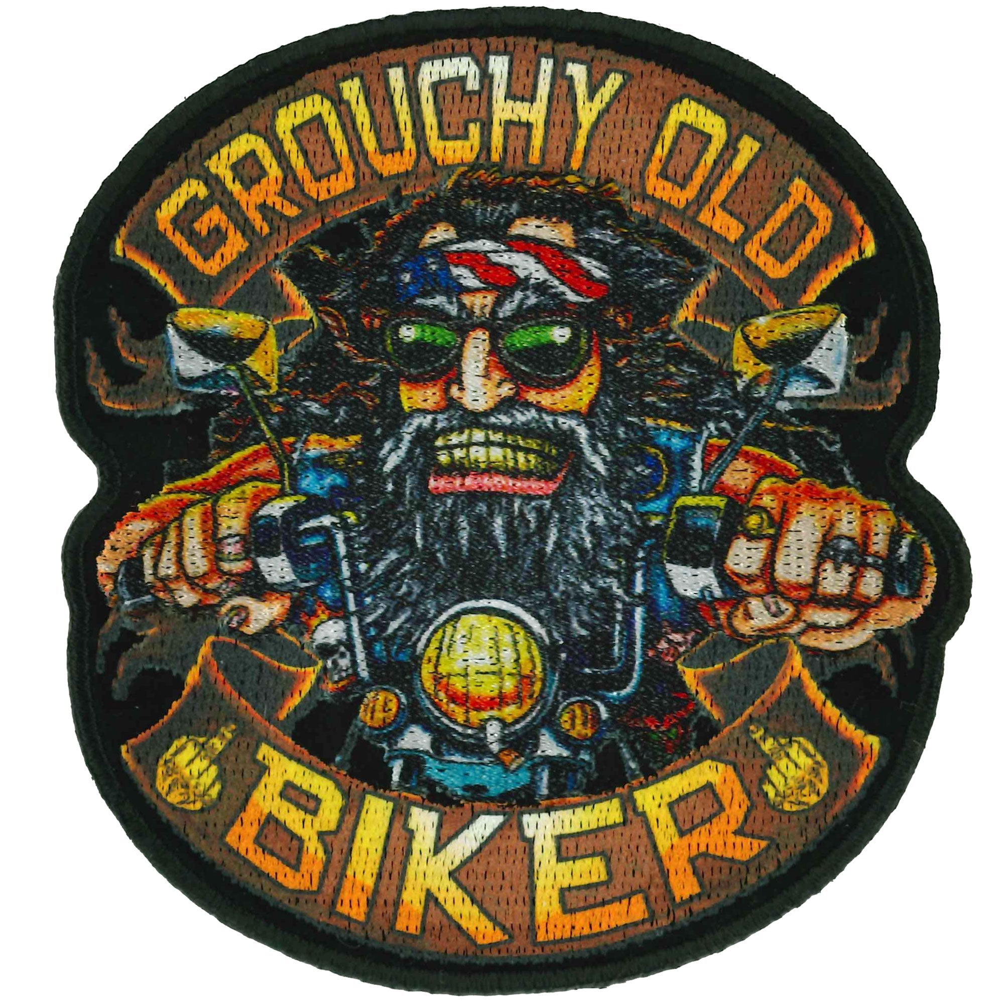 Grouchy Old Biker Patch 3.5"