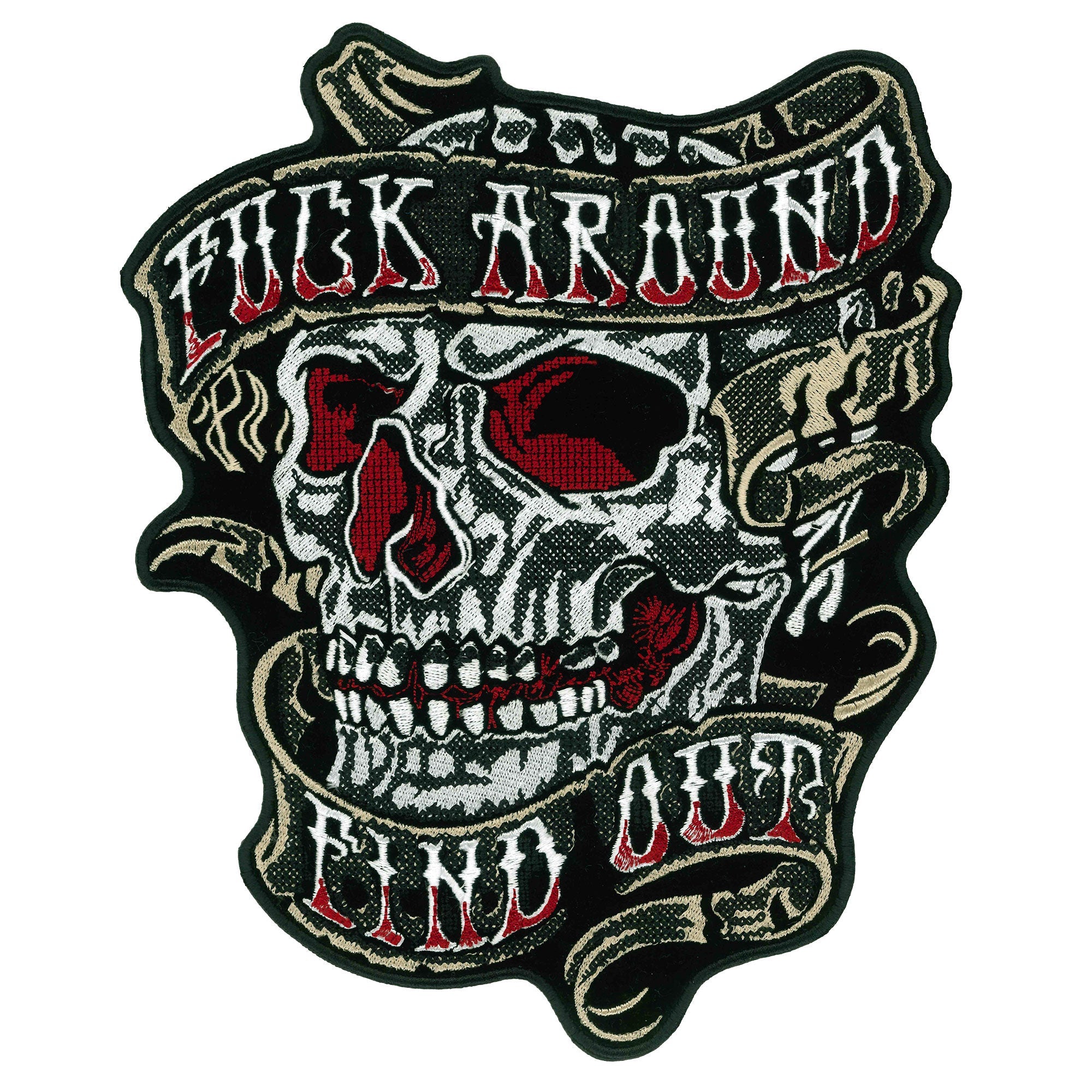 Fuck Around Find Out Skull 10" Patch PPQ2649