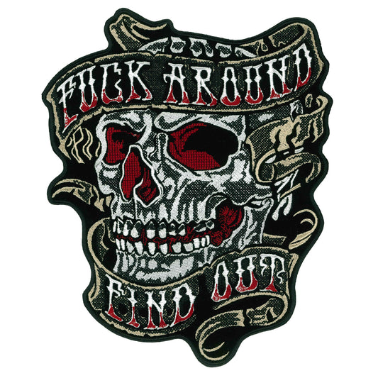 Fuck Around Find Out Skull 10" Patch PPQ2649