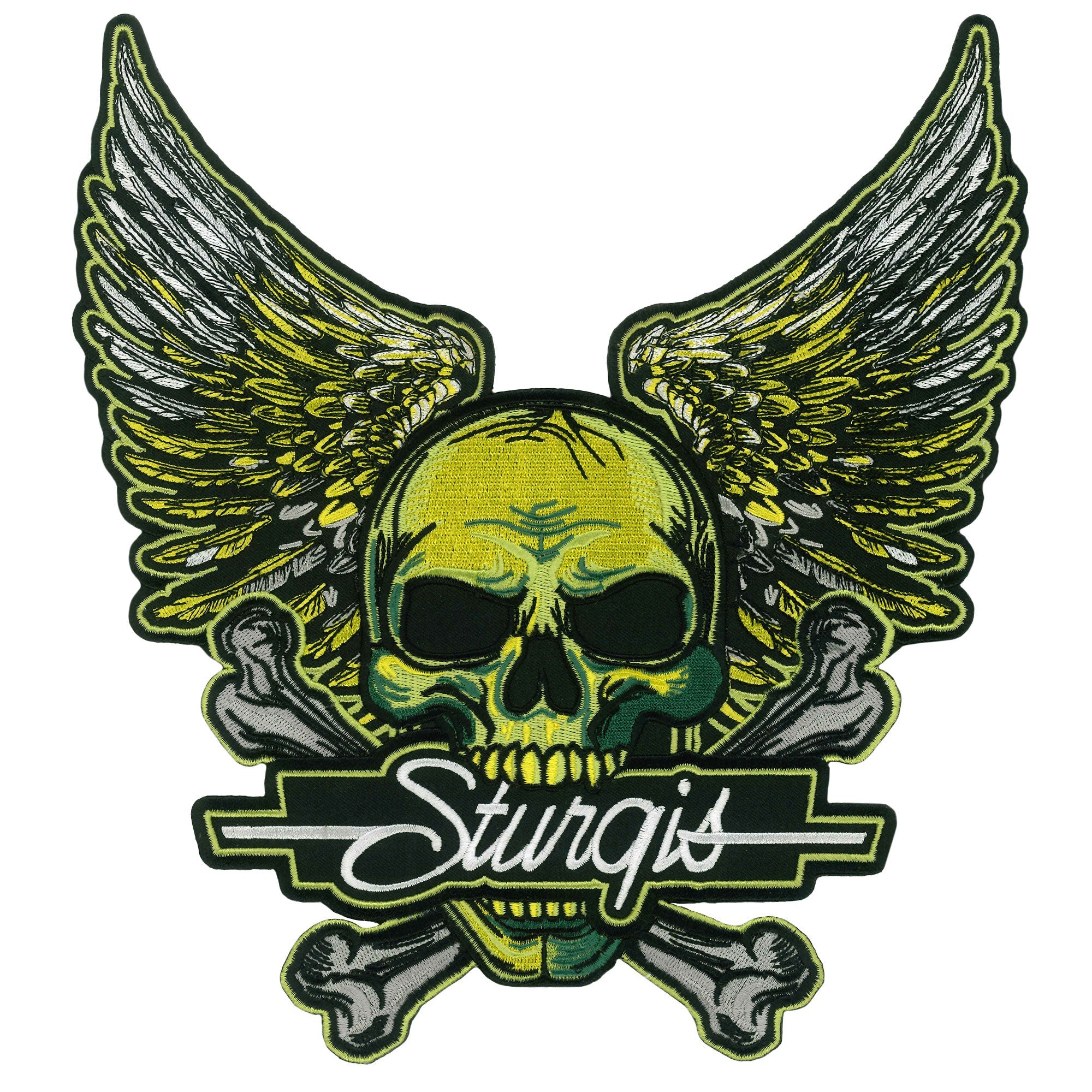 Sturgis Skull Bird 10" Patch PPQ2739