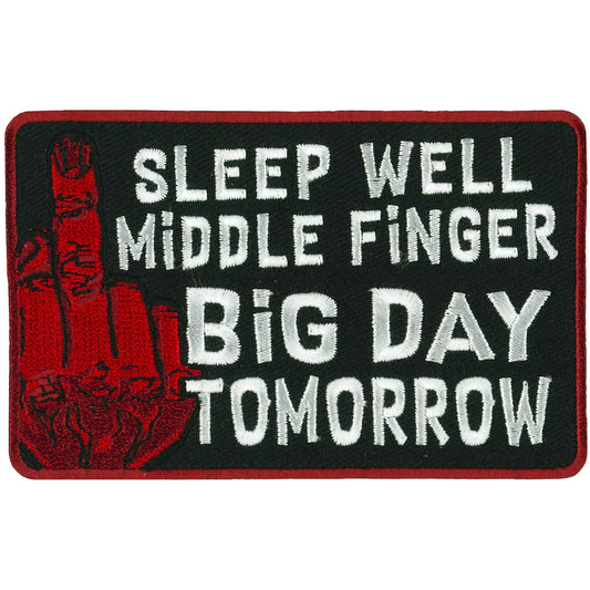 Sleep Well Middle Finger Patch