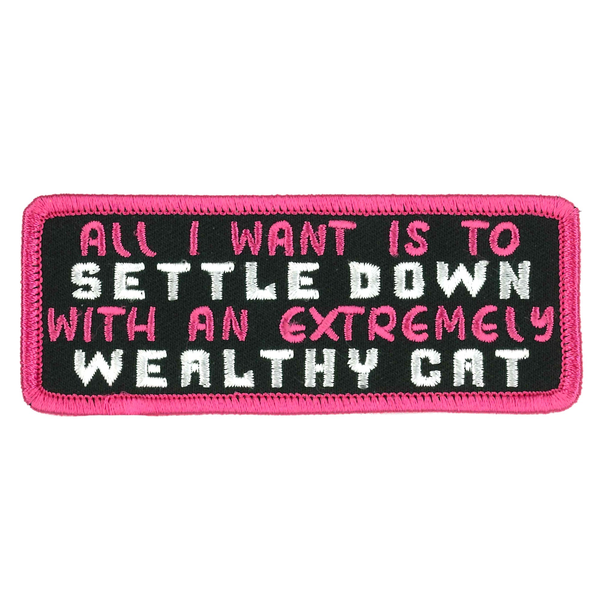 4" Settle Down Cat Patch