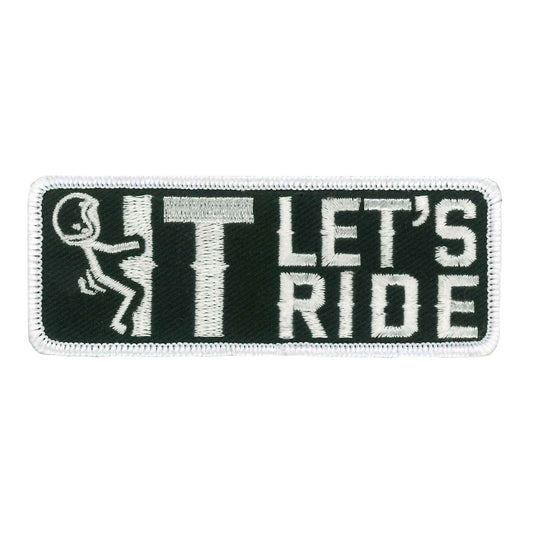 F It Let's Ride 4" Embroidered Patch PPW1102