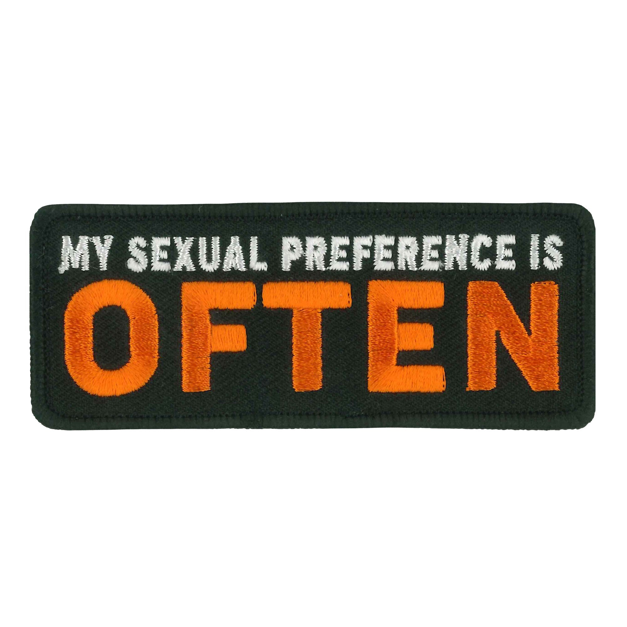 Sexual Preference 4" Embroidered Patch PPW1136
