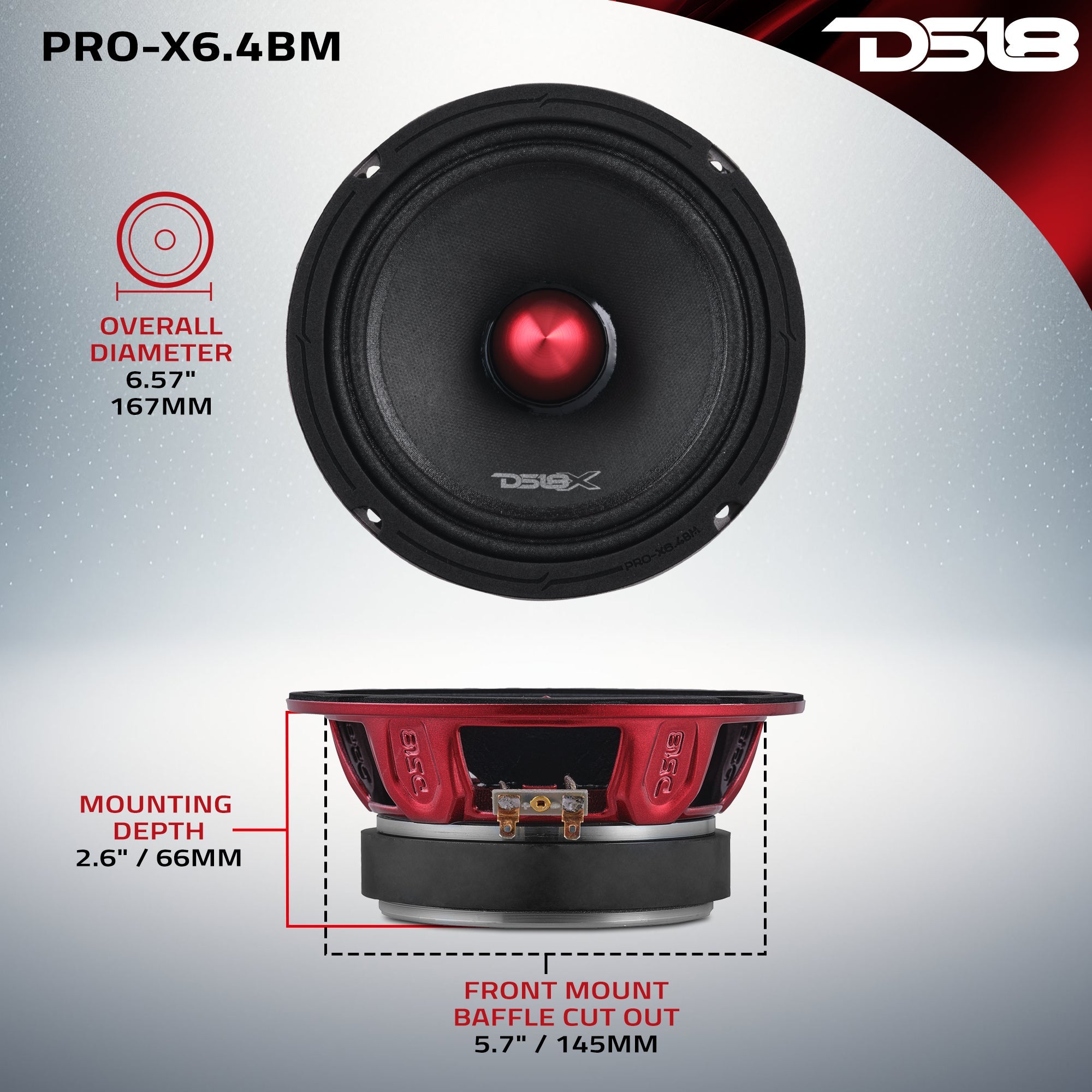 Pro Audio Loudspeakers Package - Pair 6.5" Speakers + Pair of Tweeters