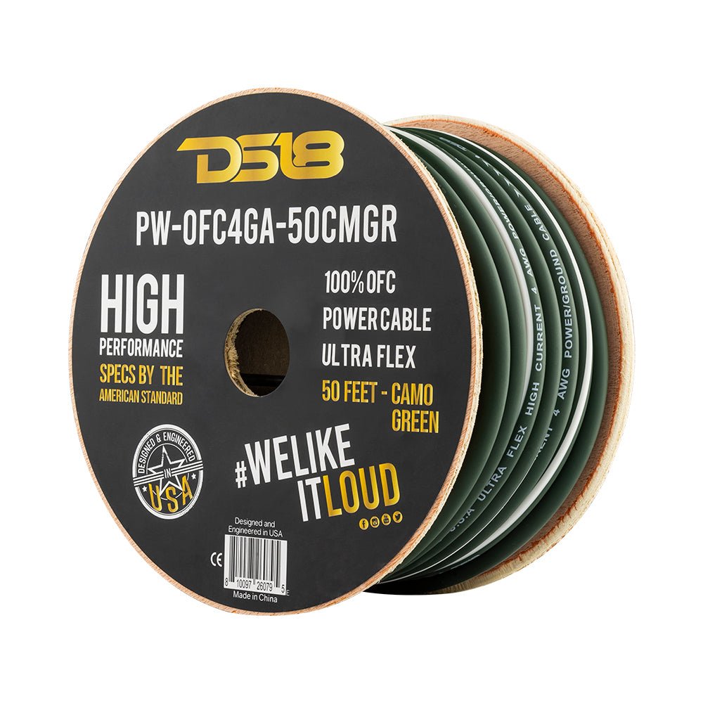 4-GA 100% OFC Ground, Power Cable, 50 Feet