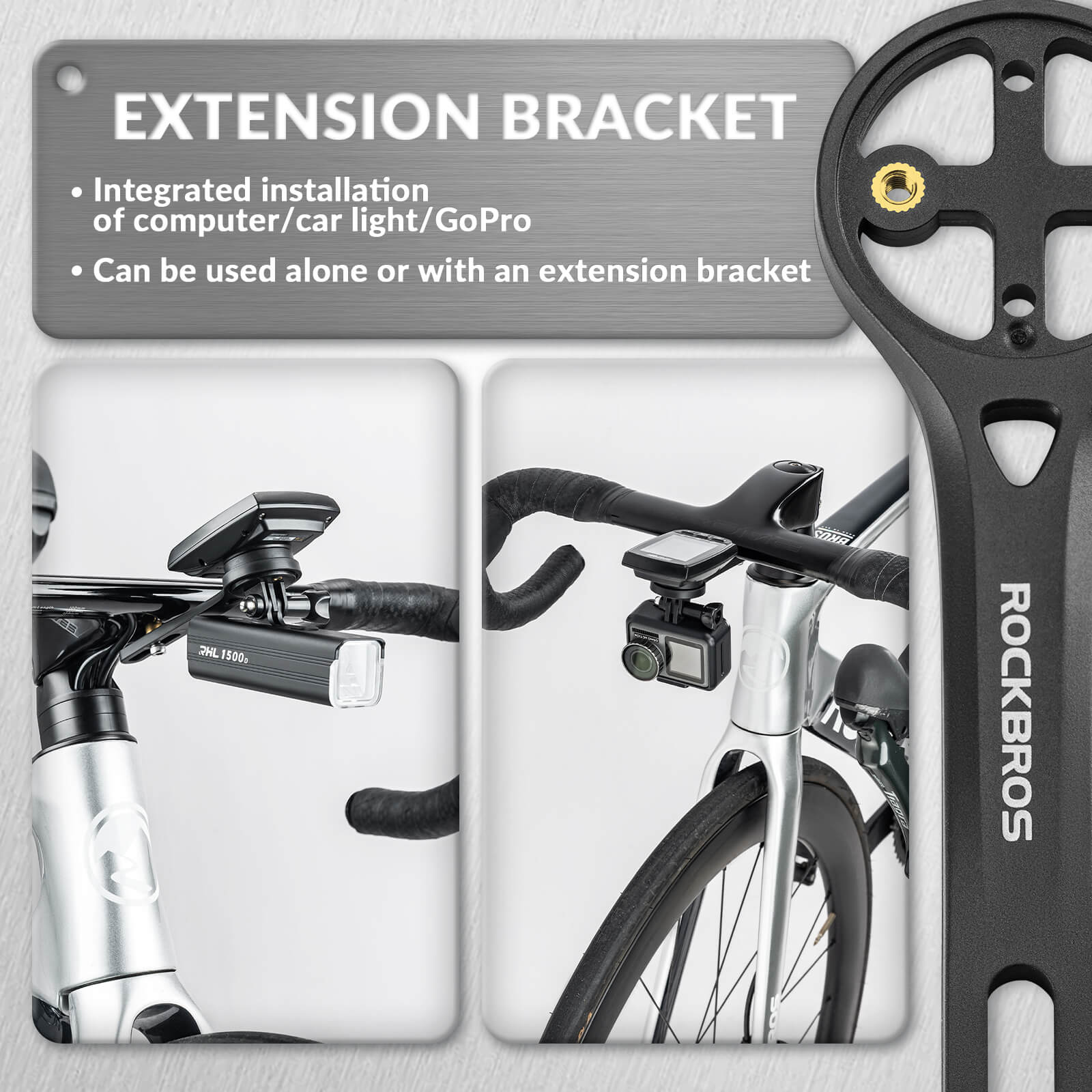 Bike Computer Mount Compatible with Sport Camera Adapter