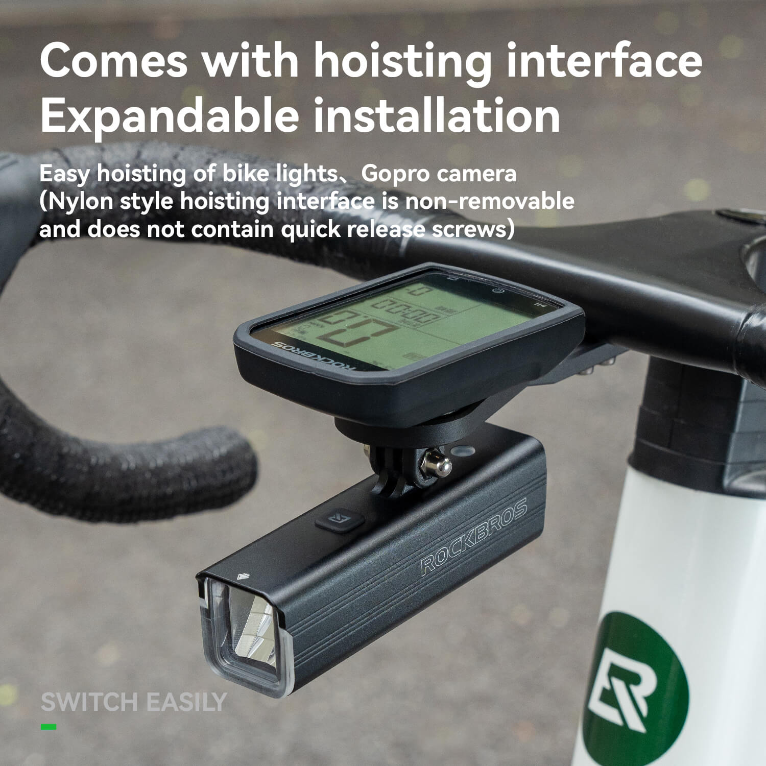 Bike Computer Stand Handlebar Extension Bracket