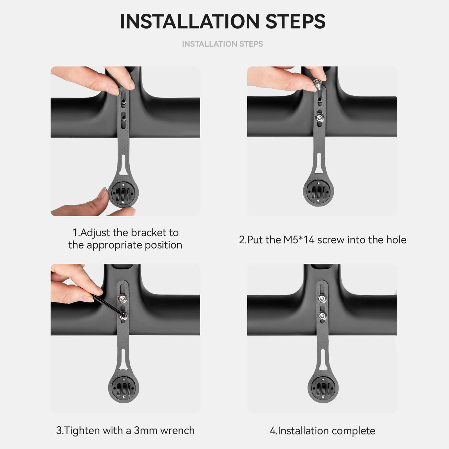 Bike Computer Stand Handlebar Extension Bracket