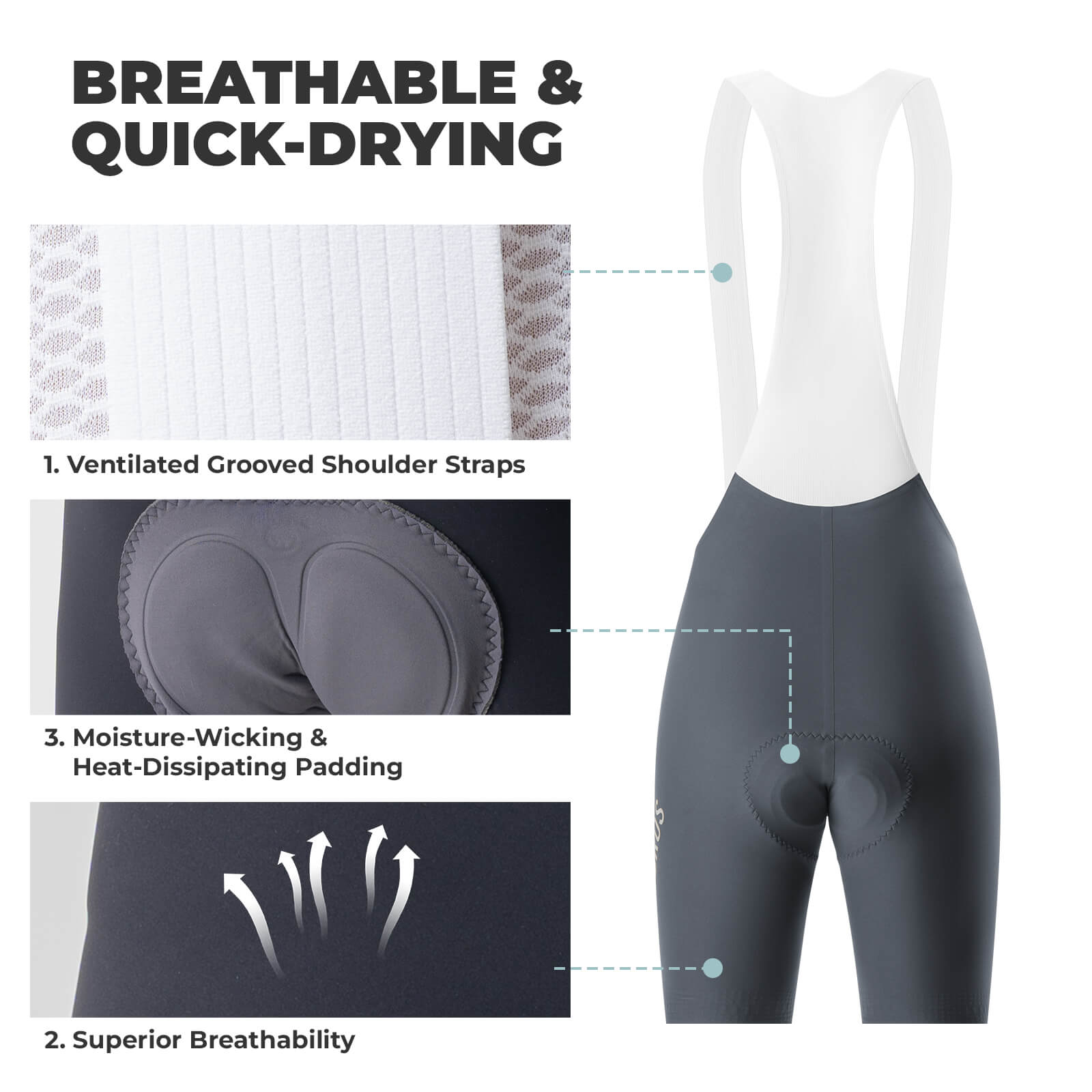 DOLOMITI Pads Men¡¯s Cycling Bib Shorts
