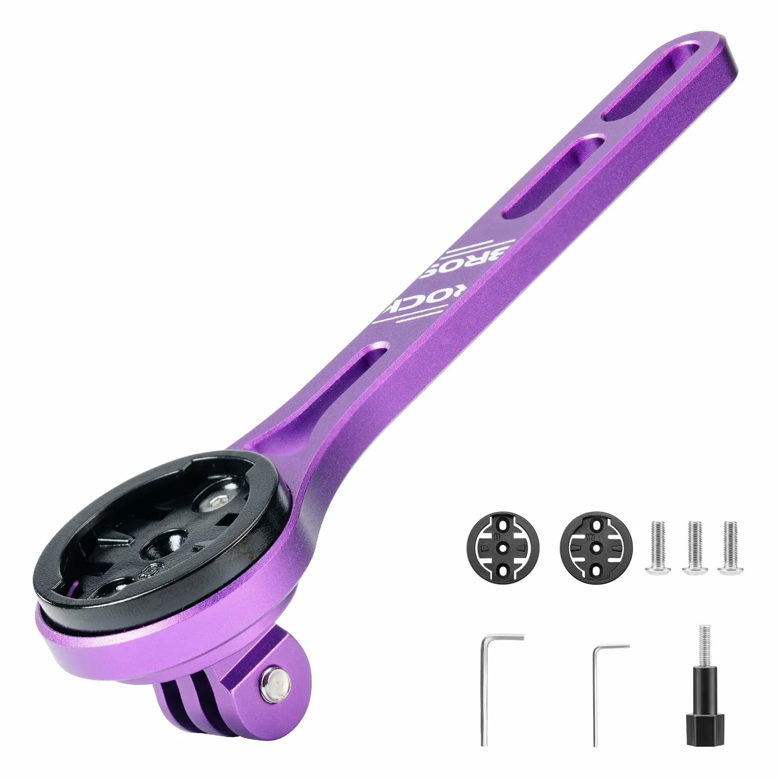 ROCKBROS Bike Aluminum Computer Mount  compatible with Garmin, Wahoo, Bryton, and GoPro